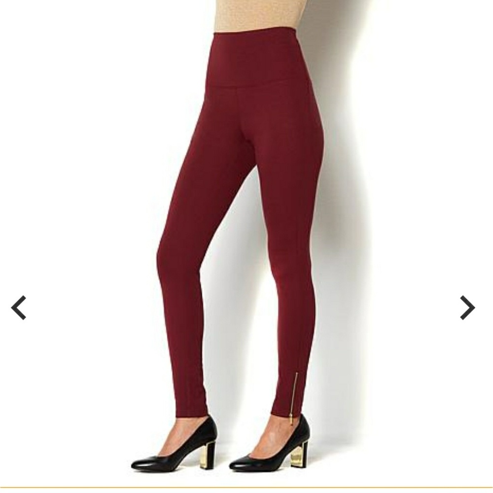 LOT OF 4 PAIRS :IMAN Runway Chic Slimming Leggings